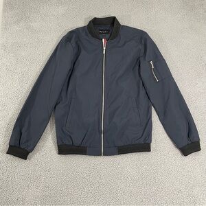 Sandbank Lightweight Men L Navy Blue Slim Fit Bomber Jacket